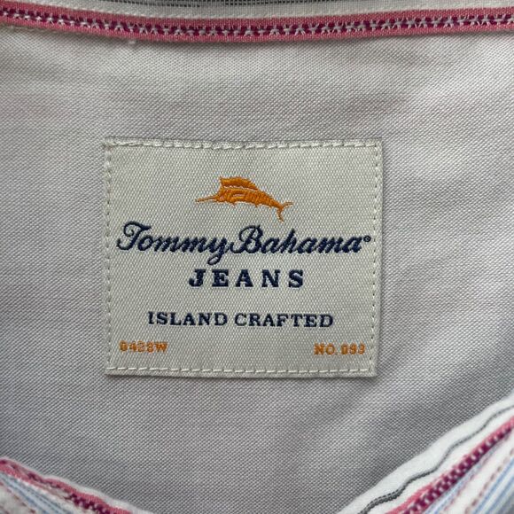 Tommy Bahama Island Multicolor Striped Long Sleeve Button Up Size Large Men’s - Picture 6 of 11